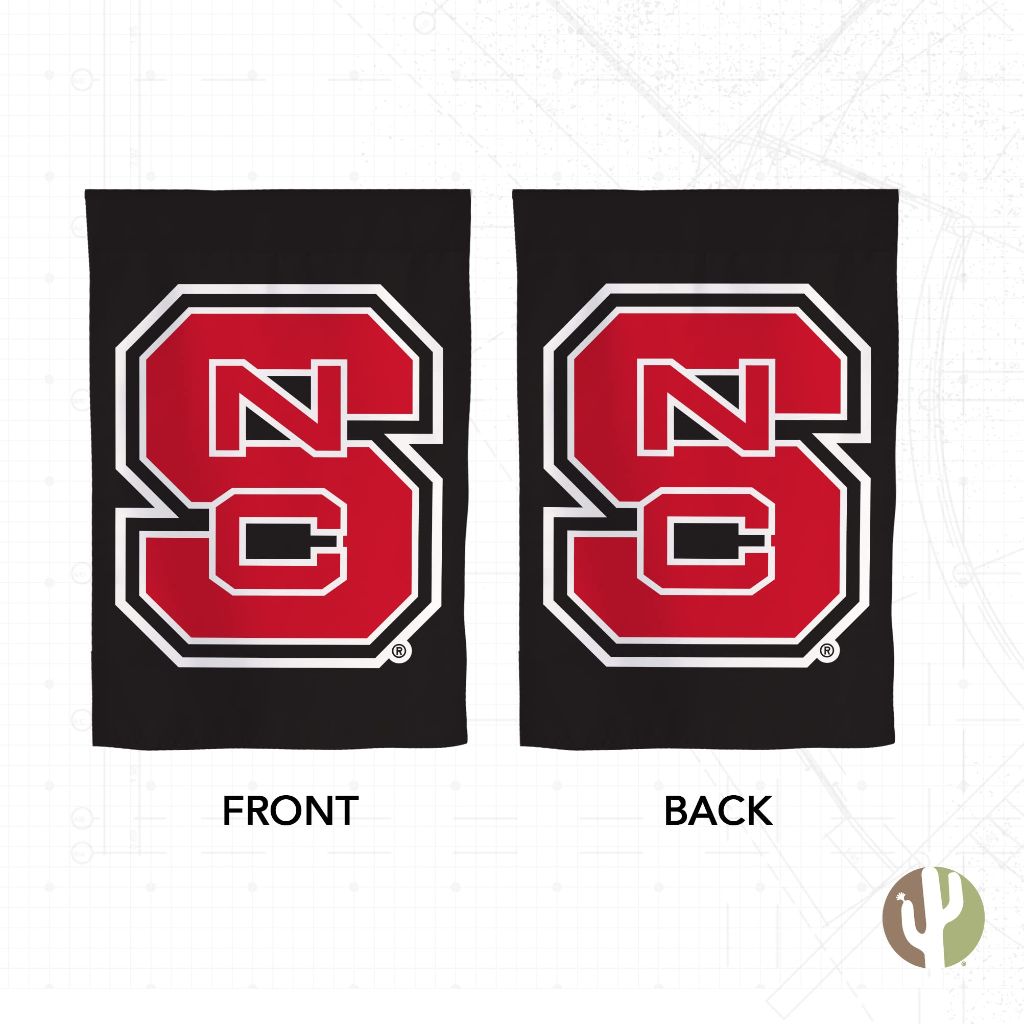 Desert Cactus North Carolina State University NCSU Garden Flag – 19 x 12 inch