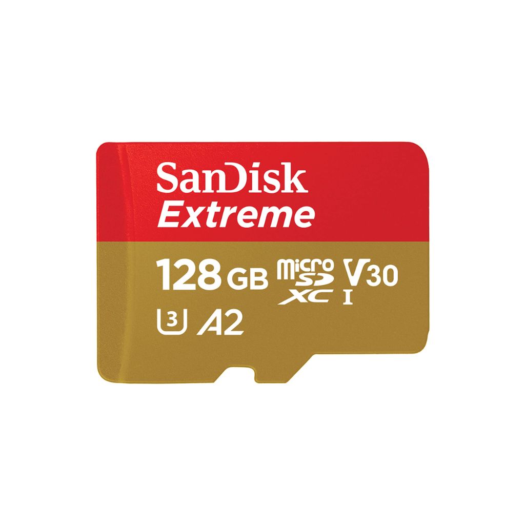 SanDisk 128GB Extreme microSDXC UHS-I Memory Card with Adapter
