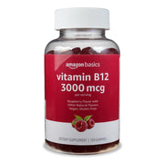 Amazon Basics Vitamin B12 3000 mcg Gummies - Raspberry, 100ct