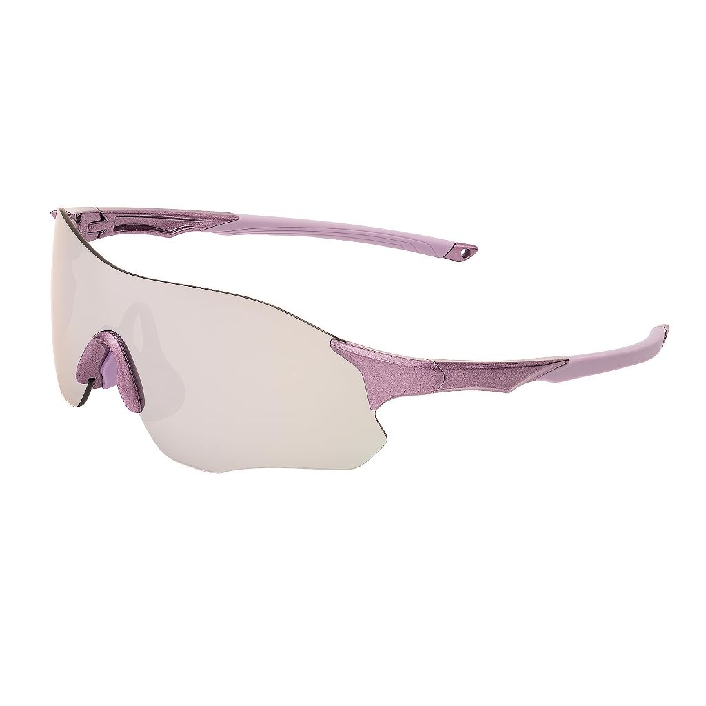 AMBEYE Sports Sunglasses y2k UV400 REVO Mirror Lens - Chrome Lavender