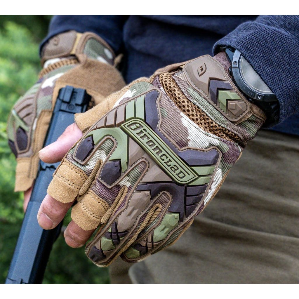 SZ XL, Ironclad EXOT-FRICAM-05-XL Tactical Trigger Camo Gloves