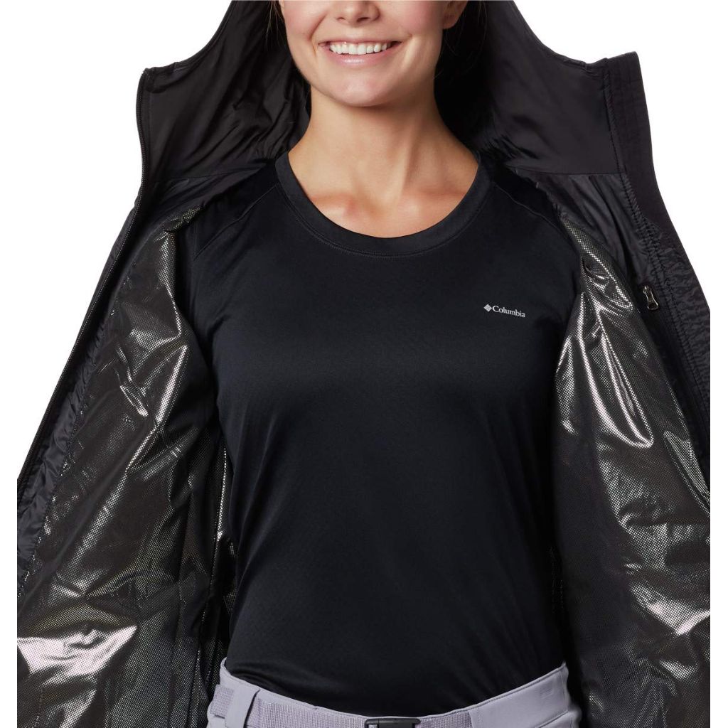 Columbia Women's Mighty Lite Hooded Jacket, Black, Small