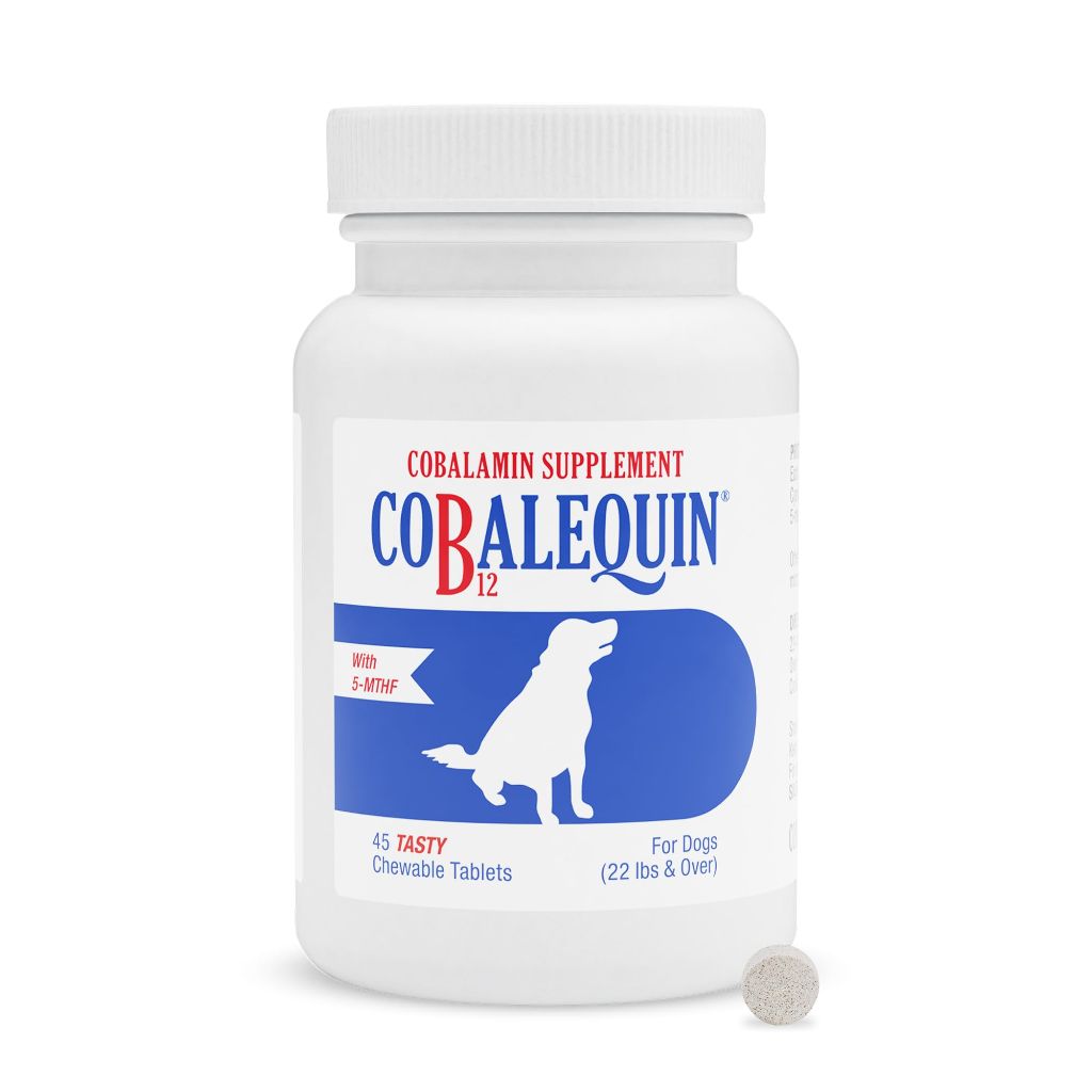 Nutramax Cobalequin B12 for Dogs, Oral Cobalamin Supplement with Folate | 45 Count