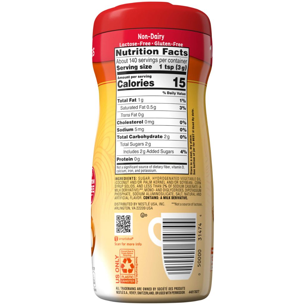 COFFEE MATE Hazelnut Powder Coffee Creamer 15 Oz. Canister | Non-dairy, Lactose Free, Gluten Free Creamer