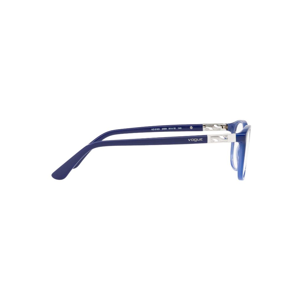 Vogue Eyewear Womens VO5163 Rectangular Prescription Eyewear Frames, Opal Blue Gradient Blue/Demo Lens, 51 mm