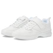 SZ 6.5 2XWD Propét Women's LifeWalker Flex Leather Orhotic Comfort Walking Shoes | White