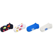 Happy Socks 4-Pack Ice Cream Low Socks, White, S/M