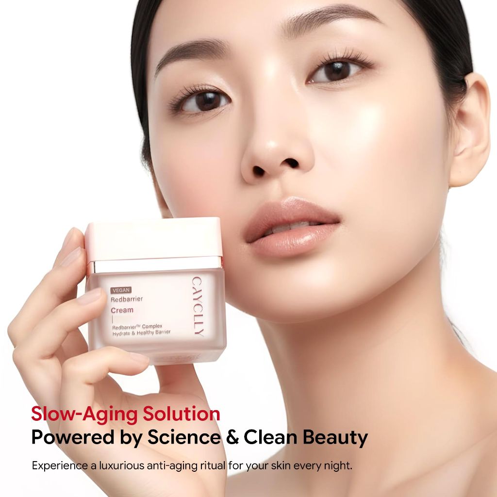 CAYCLLY Redbarrier Cream | Anti-Aging Face Moisturizer with Peptides & Ceramides for Wrinkles & Skin 1.69 fl. oz.
