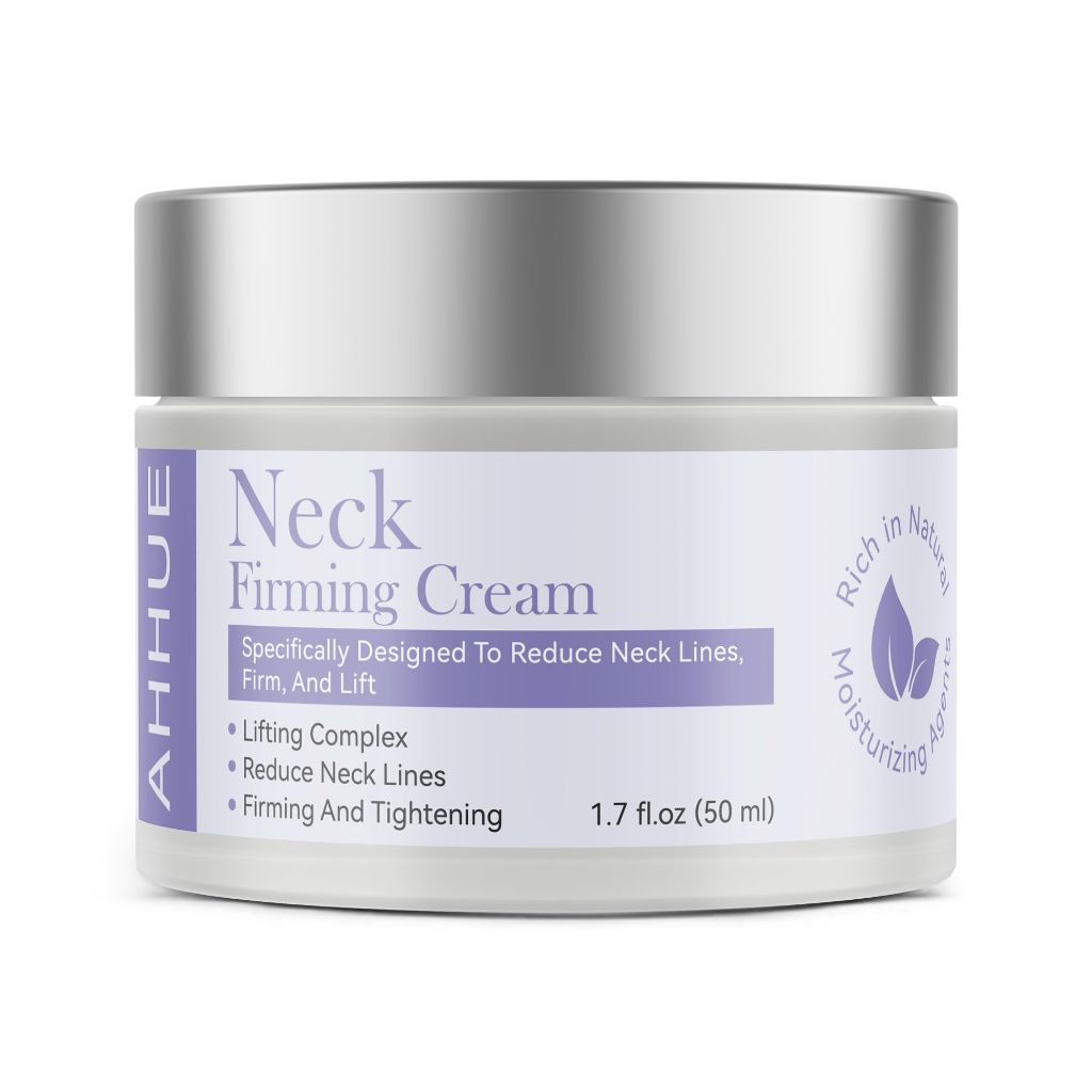 AHHUE Neck Firming Cream - Anti-Aging Tightening and Lifting for Sagging Skin with Hydrating Formula,  1.7 oz-V1