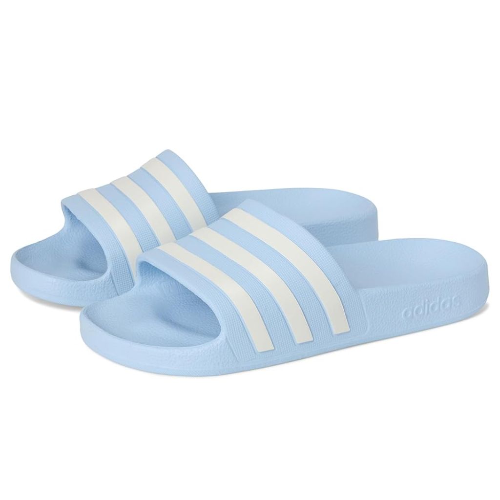 adidas Unisex Adult Adilette Aqua Slide Sandal - Glow Blue 5