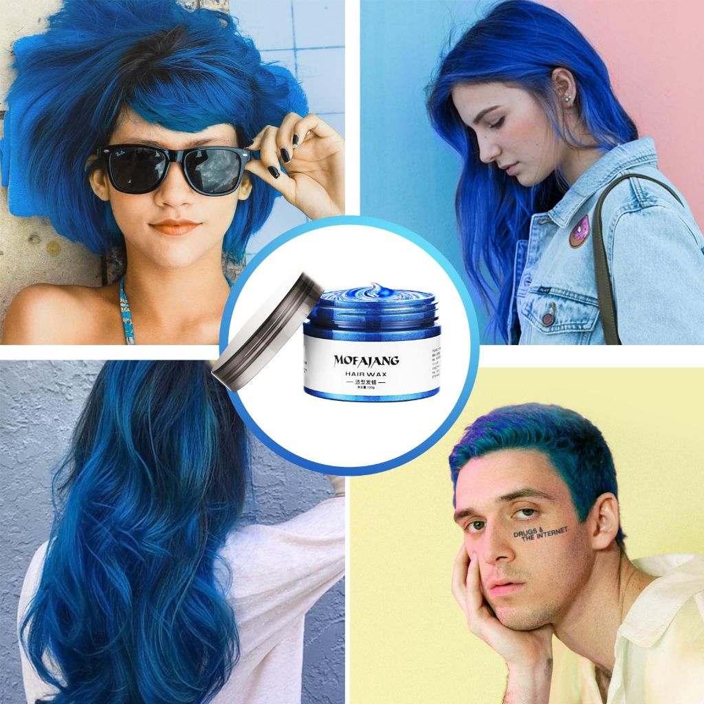 Temporary Hair Color Chalk,  Kid Friendly, Hair Wax Color (1, Brown)