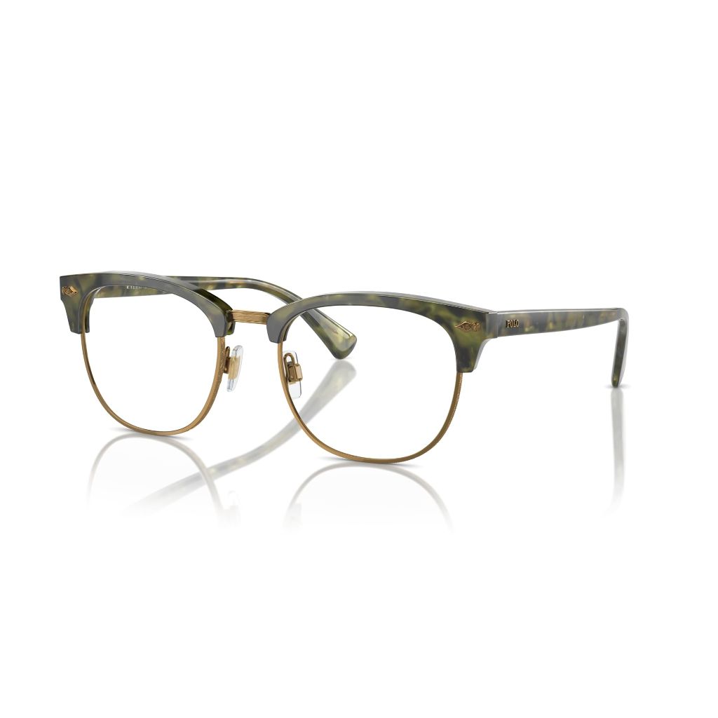 Polo Ralph Lauren PH2277 0452 Eyewear Frames - Shiny Green Havana, 52 mm