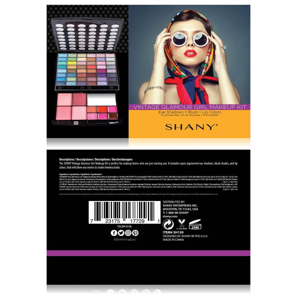 SHANY Glamour Girl Makeup Kit Eyeshadow Beauty Palette with Eye shadows
