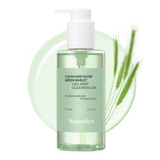 VEGANIFECT Green Barley Light Cleansing Oil, Korean Vegan Skin Care, 6.93 Fl Oz