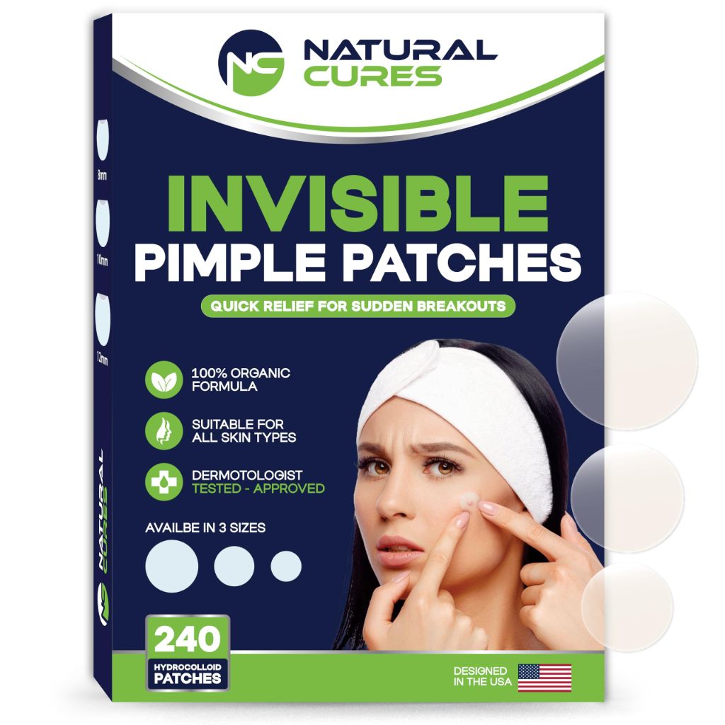 Dot Pimple Patches for Face - Hydrocolloid Acne Patches - 3 Sizes (S, M, L) (240 Count)