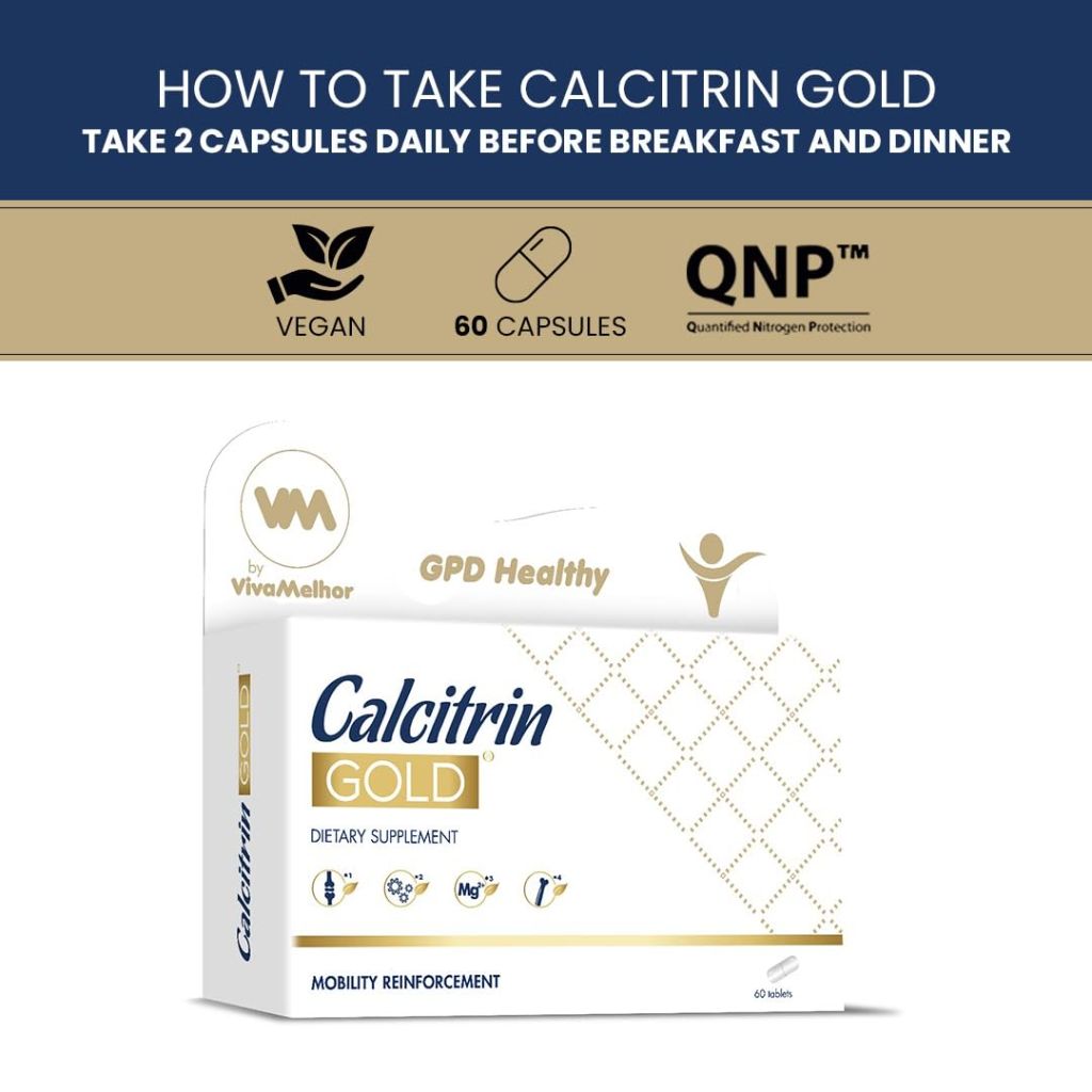 Soy Sano Calcitrin Gold Dietary Supplement, Mobility Reinforcement | 60 Tablets