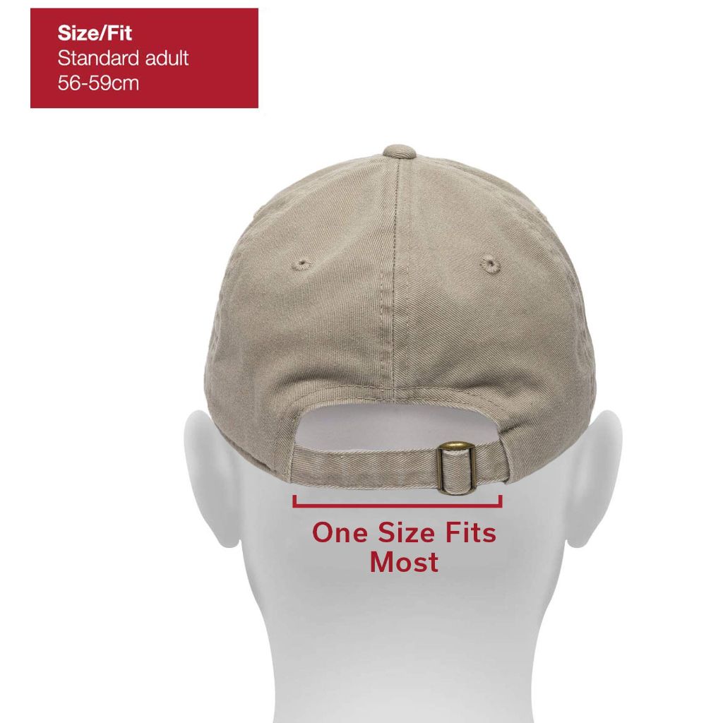 Outdoor Cap Mountain Embroidered Dad Hat, Adjustable Soft Cotton Polo Style Unstructured Baseball Cap for Men & Women, One Size, Khaki