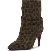 Vince Camuto Blaira Slouch Ankle Bootie Leopard-Print SZ 7