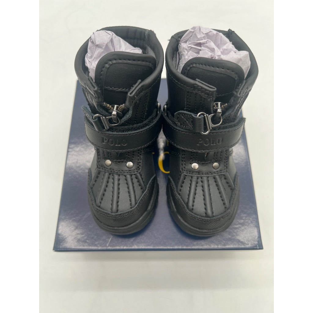 Polo Ralph Lauren Infant/Toddler Conquered Hi Combat Boot, Size 5, Black