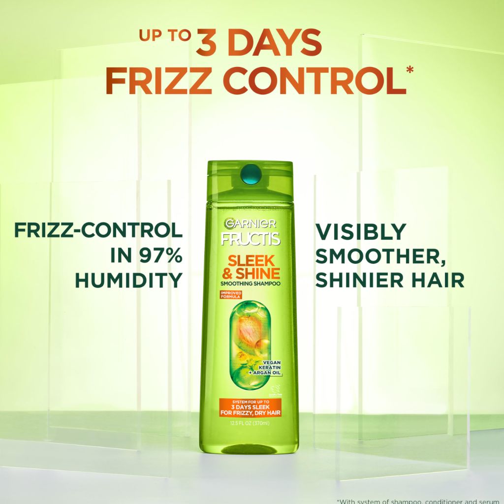 Garnier Fructis Sleek & Shine Shampoo, 33.8 Fl Oz