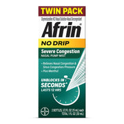 Afrin No Drip Severe Congestion Nasal Mist Twin Pack .5 fl oz (Pack of 2)