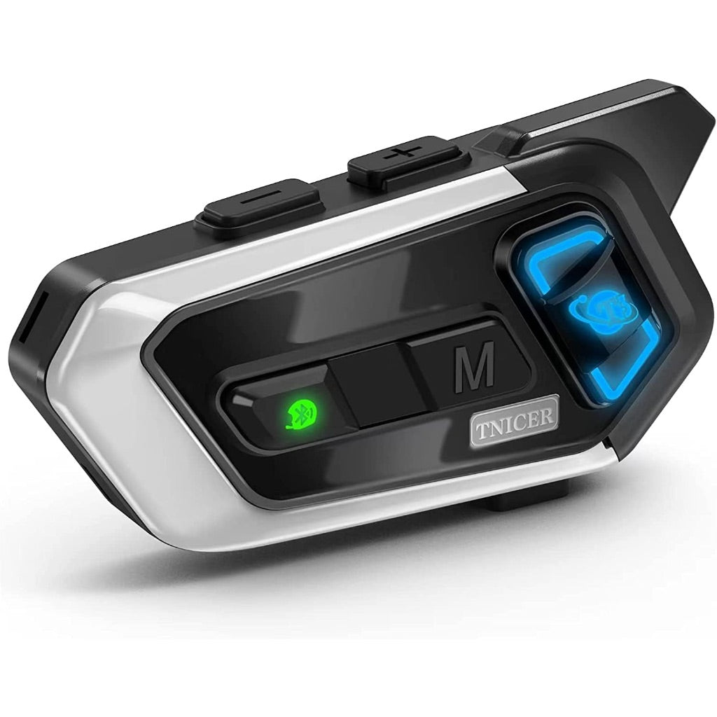 Motorcycle Bluetooth Headset, T3 Audio Multitasking Helmet Bluetooth Headset, 1000m 8-Way Motorcycle Helmet Bluetooth, 3 Sound Effects & Universal Paring(1 Pack)