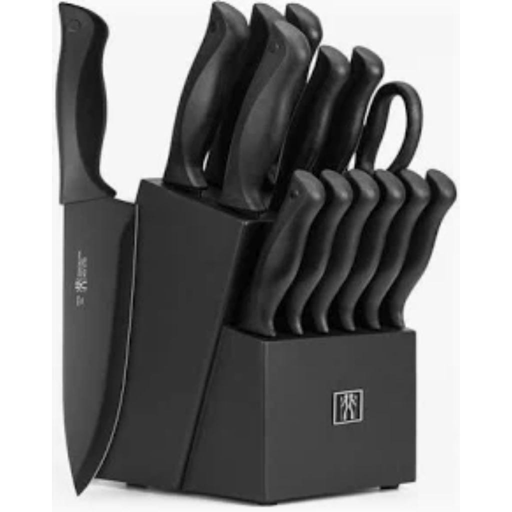 Hunter.Dual 15 pcs Kitchen Knife set, Black