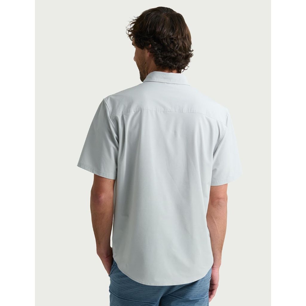 Huk Men's Kona Short Sleeve Fishing Shirt - Harbor Mist L