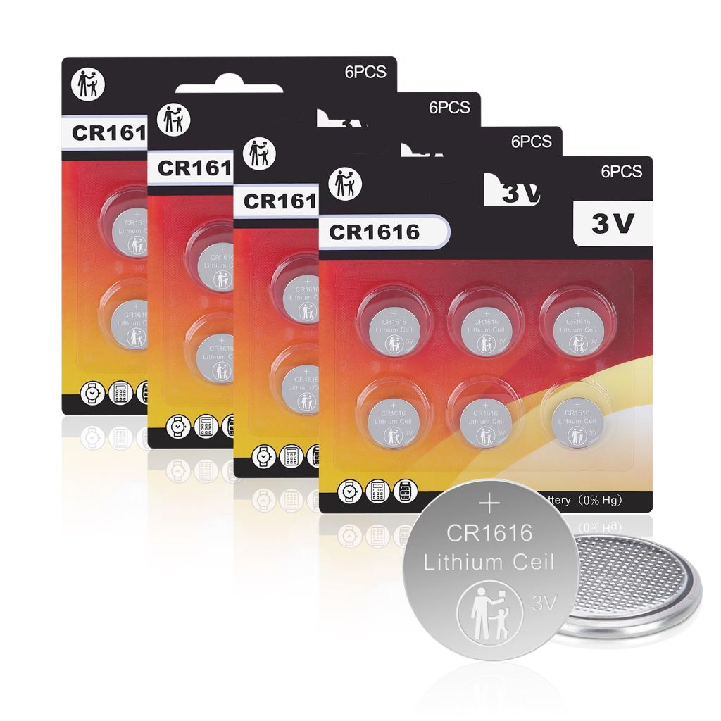 JOXIYECLTL CR1616 Battery 3V Lithium CR 1616 Batteries(24 PCS)