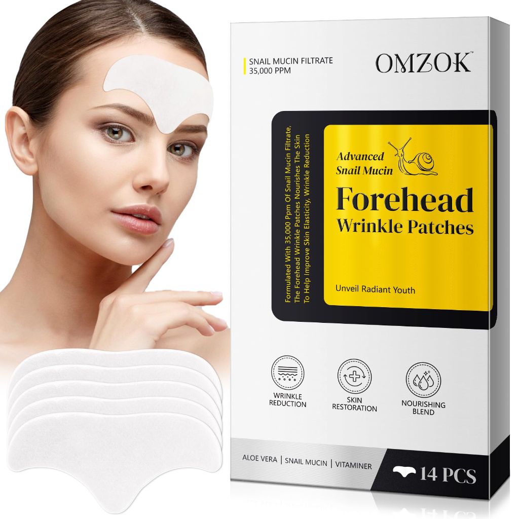 Marianp Forehead Wrinkle Patches With Snail Mucin -14 Patches
