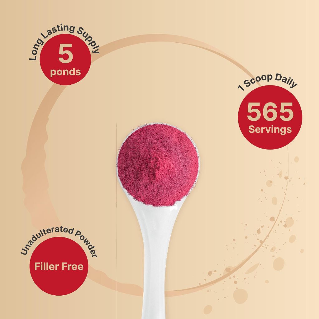 NatureBell Organic Beet Root Powder 4,000mg - 5lb.