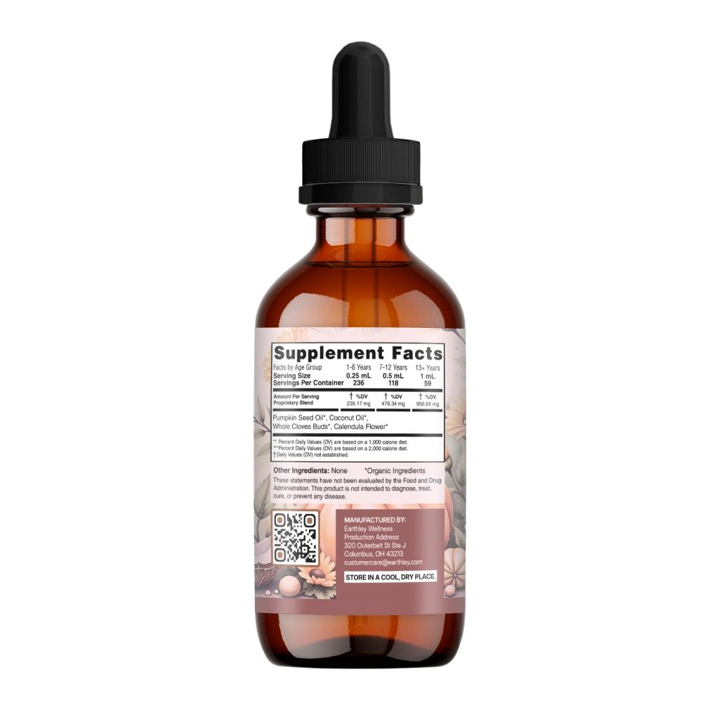 Earthley Wellness Gut Health Oil, Natural Digestive & Immune Support (2oz)