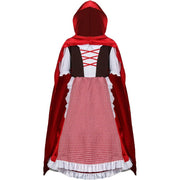 YUIQPKJX Little Red Riding Hood Costume for Kids (3PCS, Large)