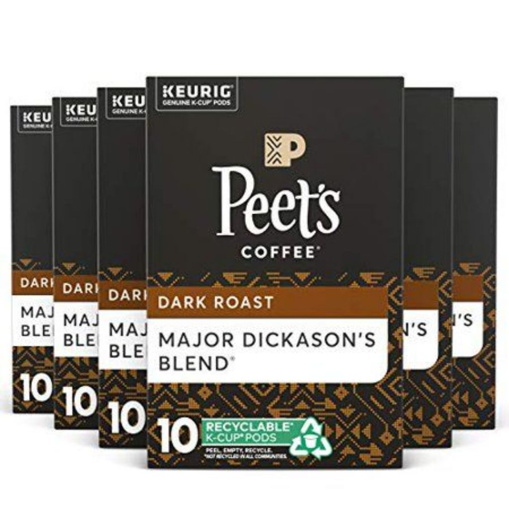 Peet's Coffee Major Dickason's Blend Keurig K-Cups, Dark Roast, 60ct