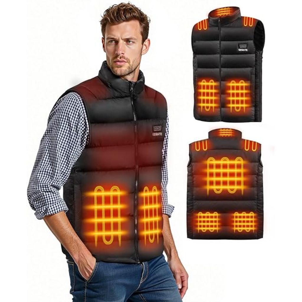 Heated Vest for Men and Women Lightweight Heated Vest (Battery Not Included) - size M