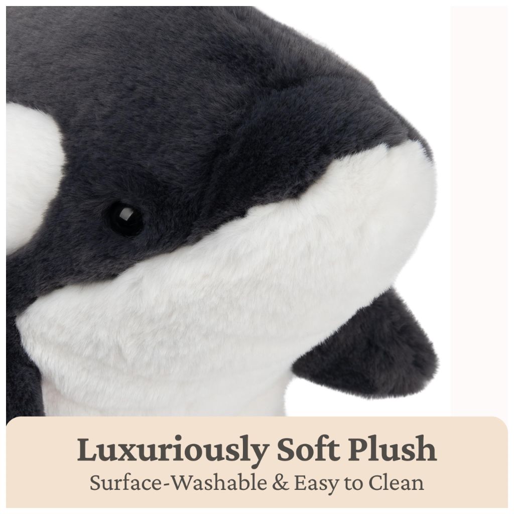 GUND Flynn Orca Whale Plush, Premium Whale Stuffed Animal for Ages 1 and Up, Black/White, 10”