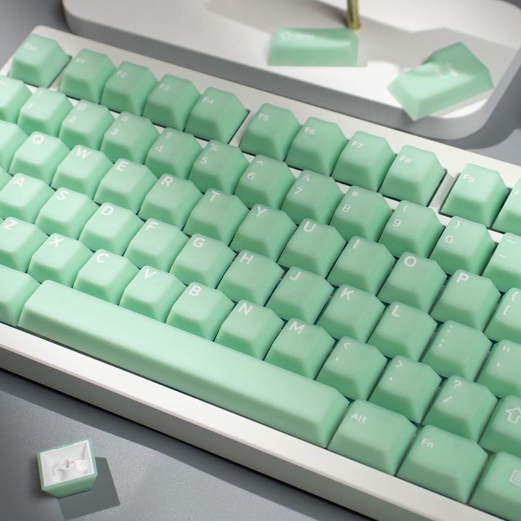 162 Keys Doubleshot Green Keycaps