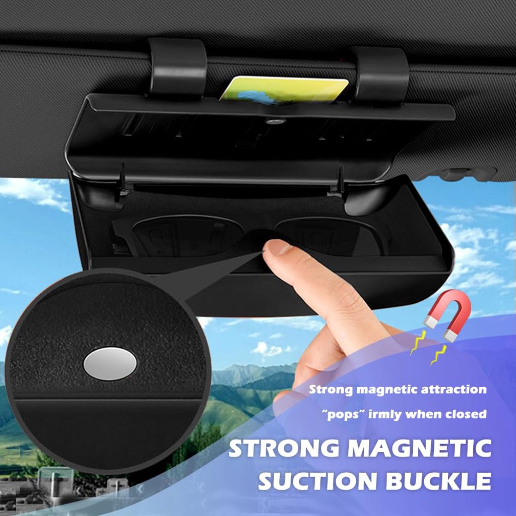 Figpade 2026 New Magnetic Sunglass Holder for Car Visor, Stylish Car Sunglass Holder with American Flag