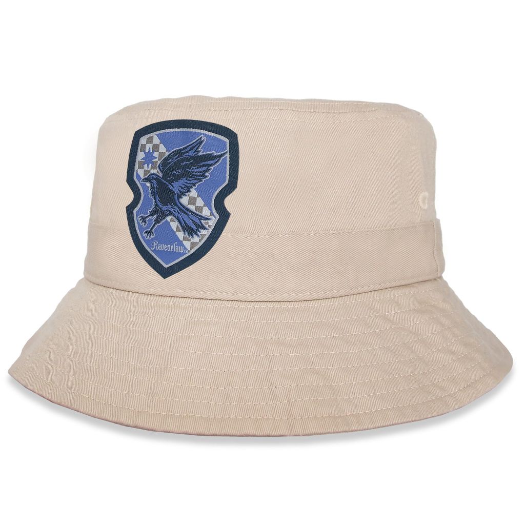Harry Potter Bucket Hat for Kids, Boy and Girl, Ages 4-7 and Big Kids 7-14 | Khaki | Ravenclaw