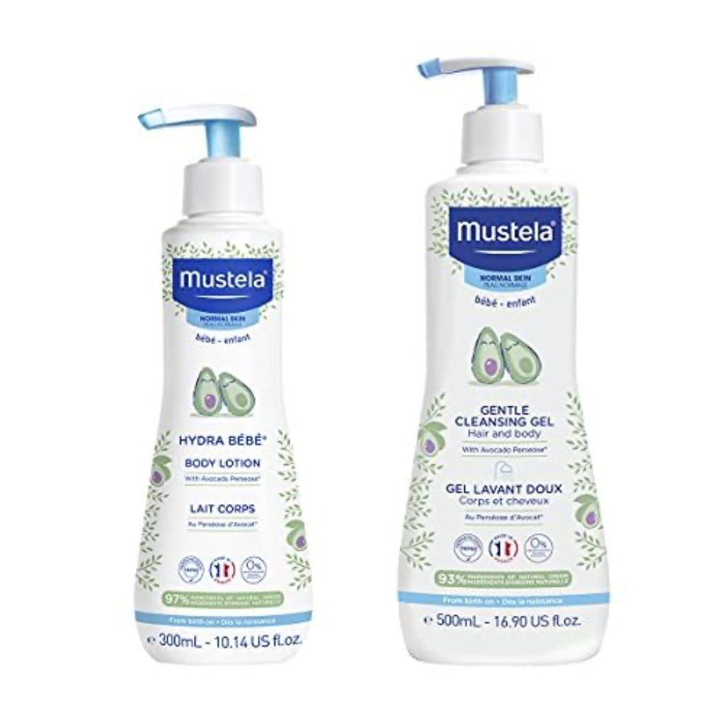 Mustela Baby Bath Time Cleansing Gel & Body Lotion Gift Set