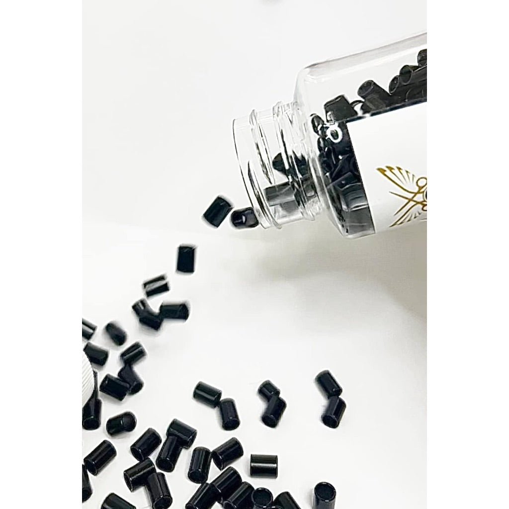 SP Haircare 3.5mm ITip Hair Extension Beads - Black, 300ct