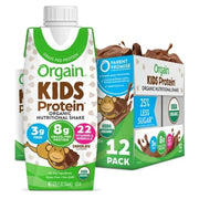 Orgain Kids Organic Protein Nutritional Shake, 8.25 fl oz - Chocolate (12 Pack)