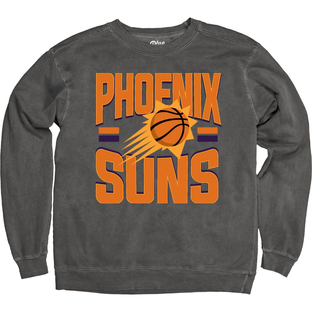 SZ XL, Blue 84- Phoenix Suns Crewneck Sweatshirt Ringspun Bold | Black