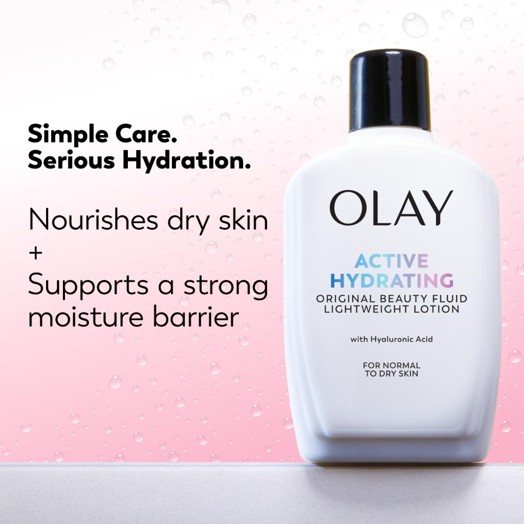 Olay Active Hydrating Original Beauty Fluid Lightweight Face Moisturizer w/Hyaluronic Acid - 6 fl. oz.