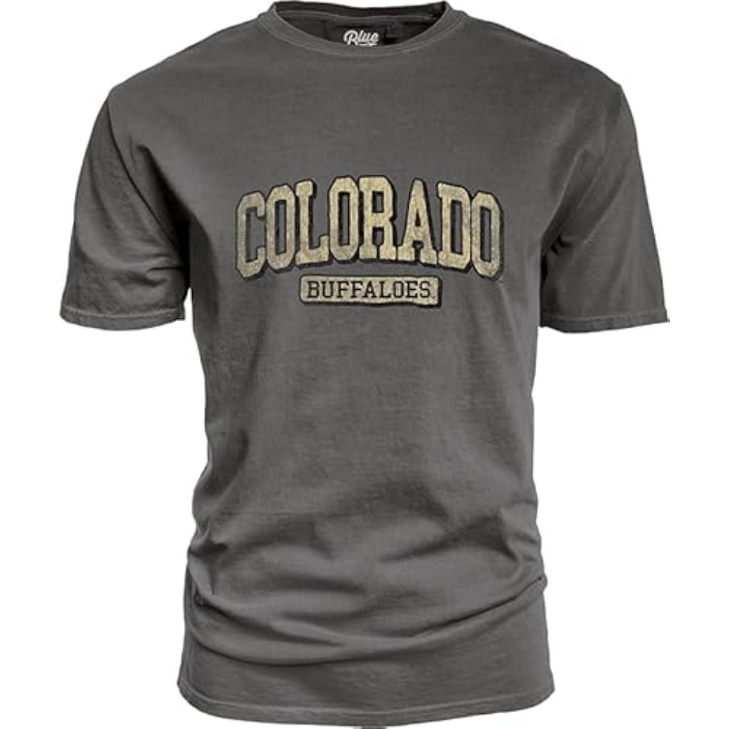 Colorado Buffaloes NCAA Officially Licensed T-Shirt Team Color Dyed Ringspun Vintage, Small