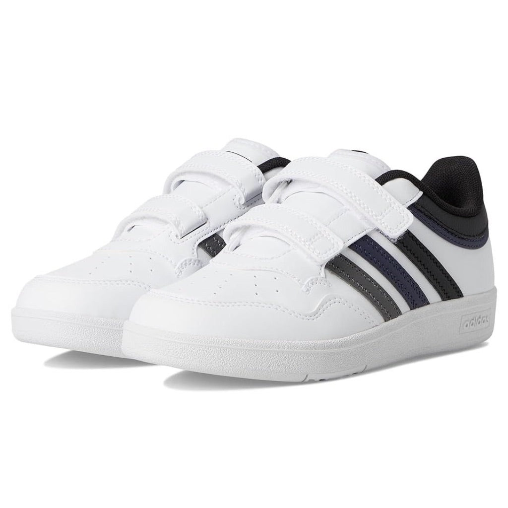 adidas Kids Hoops 4.0 Sneakers - White/Black/Shadow Navy, Size 3 Infant