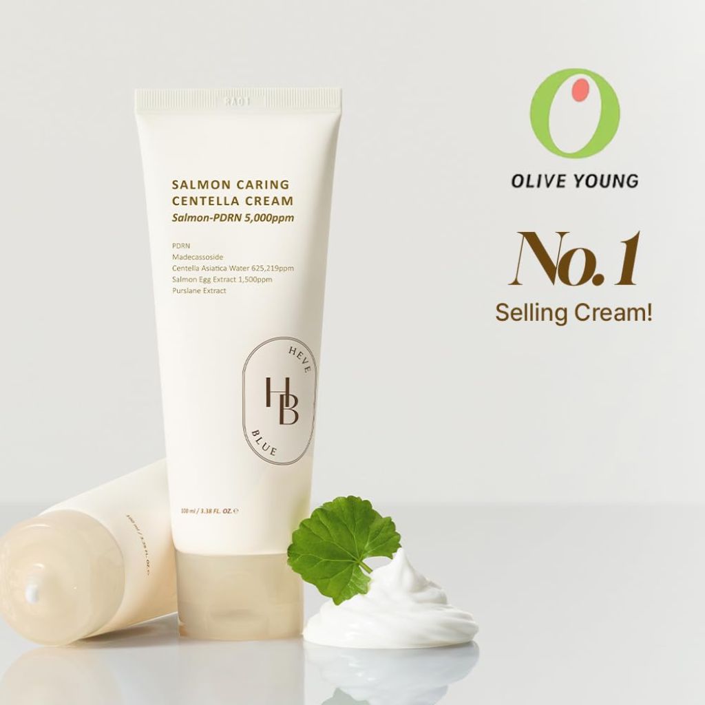 HEVEBLUE Salmon Caring Centella Cream - 100mL