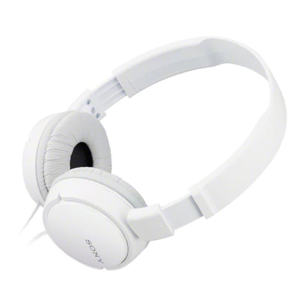 Sony ZX Series Wired On-Ear Headphones with Mic - White (MDR-ZX110AP)