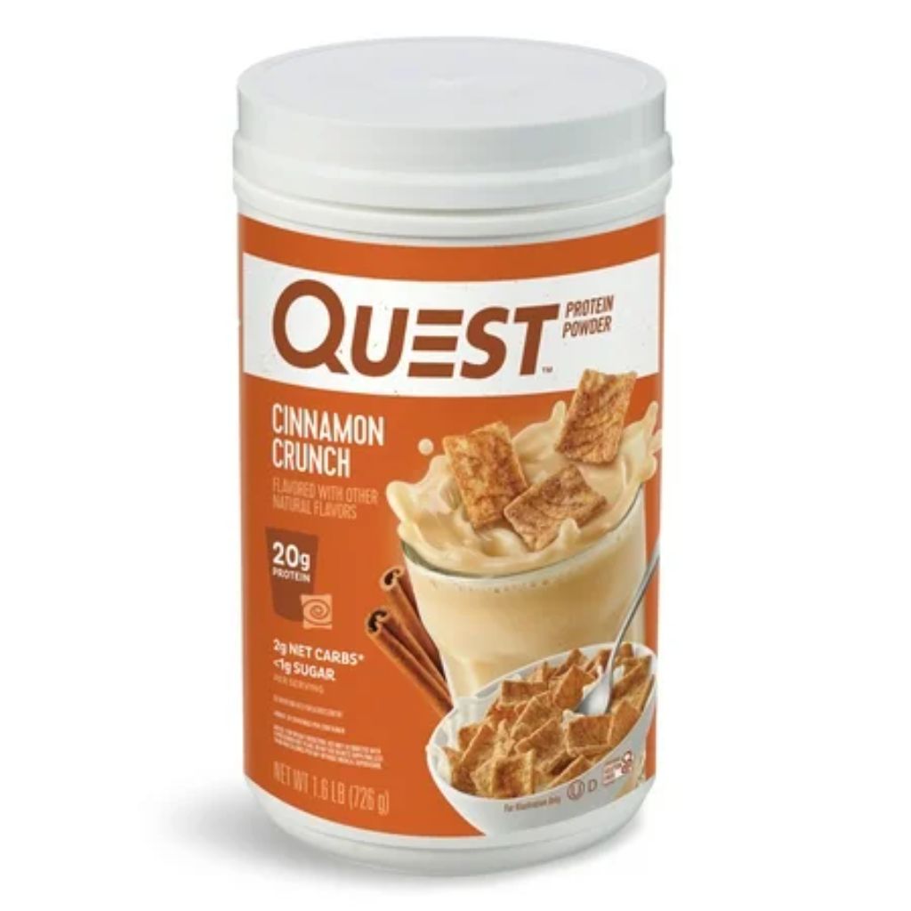 Quest Protein Powder  Cinnamon Crunch  20g Protein  1.6 lb.  25.6 oz