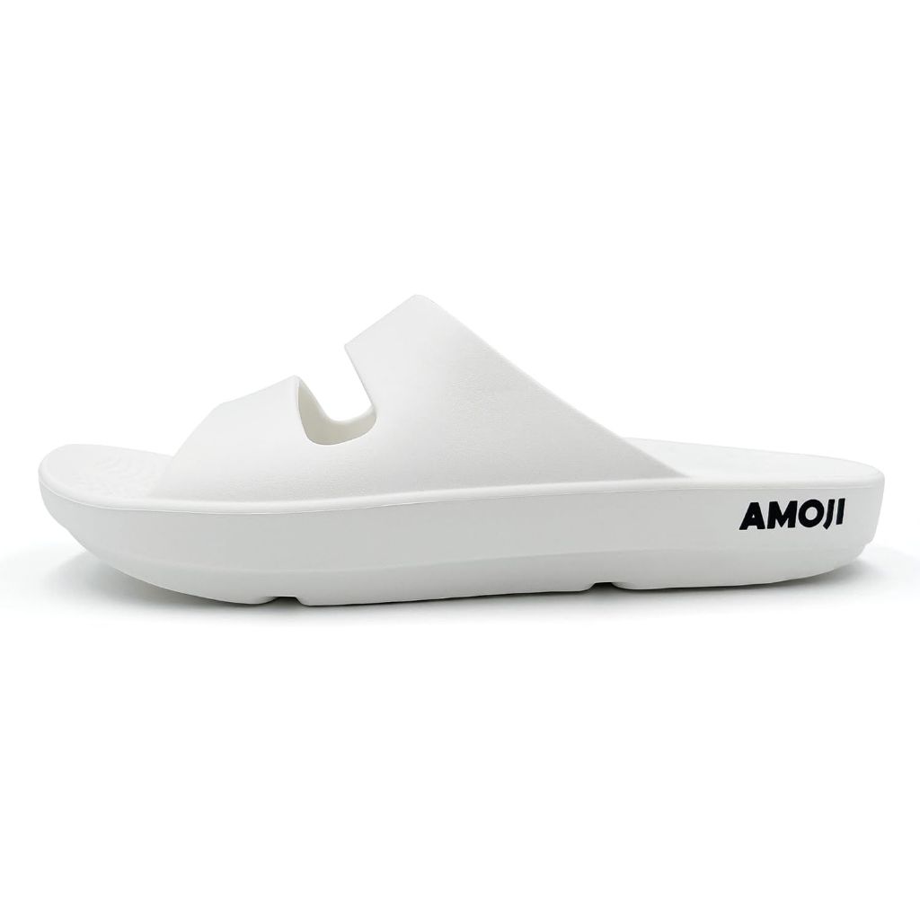 Amoji Men Recovery Slide Women Arch Support Slides Thick Orthopedic Sandal | White